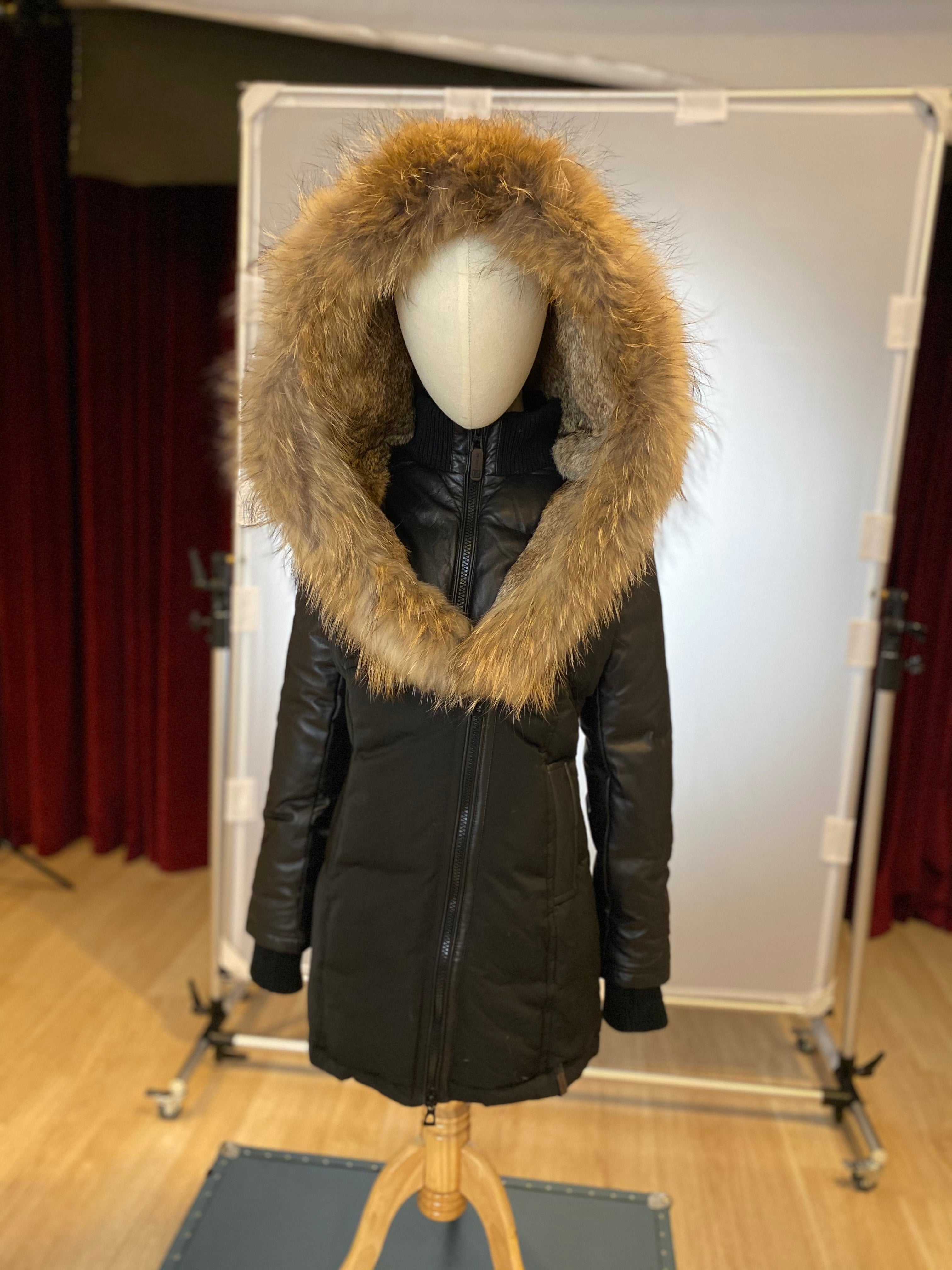 VERENA Leather Sleeved Down Parka – Dejavu NYC