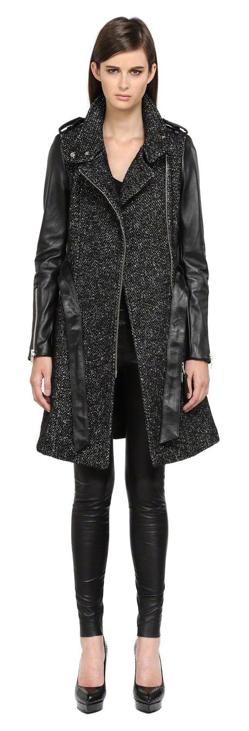 Xia Belted Wool Trench Coat - Dejavu NYC