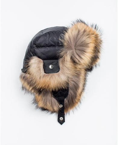 Jenny Leather Parka With Fur Trim