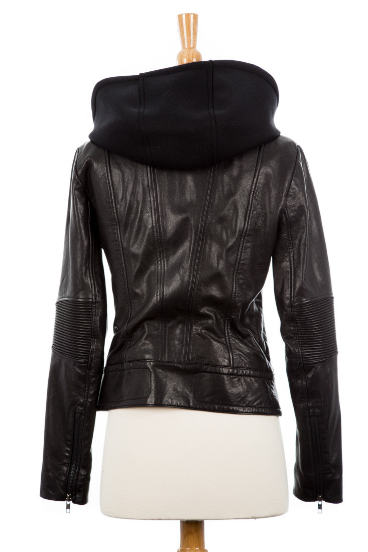 Dalena Leather Jacket - Dejavu NYC