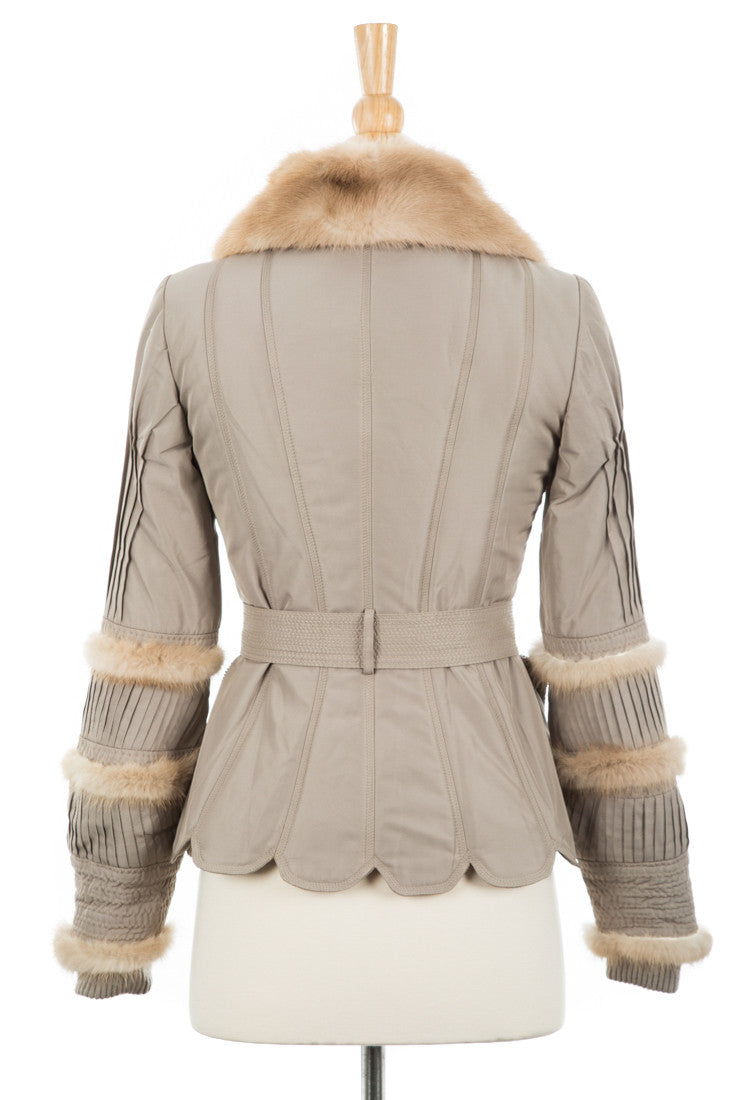 Tasche Jacket With Fur Trim - Dejavu NYC