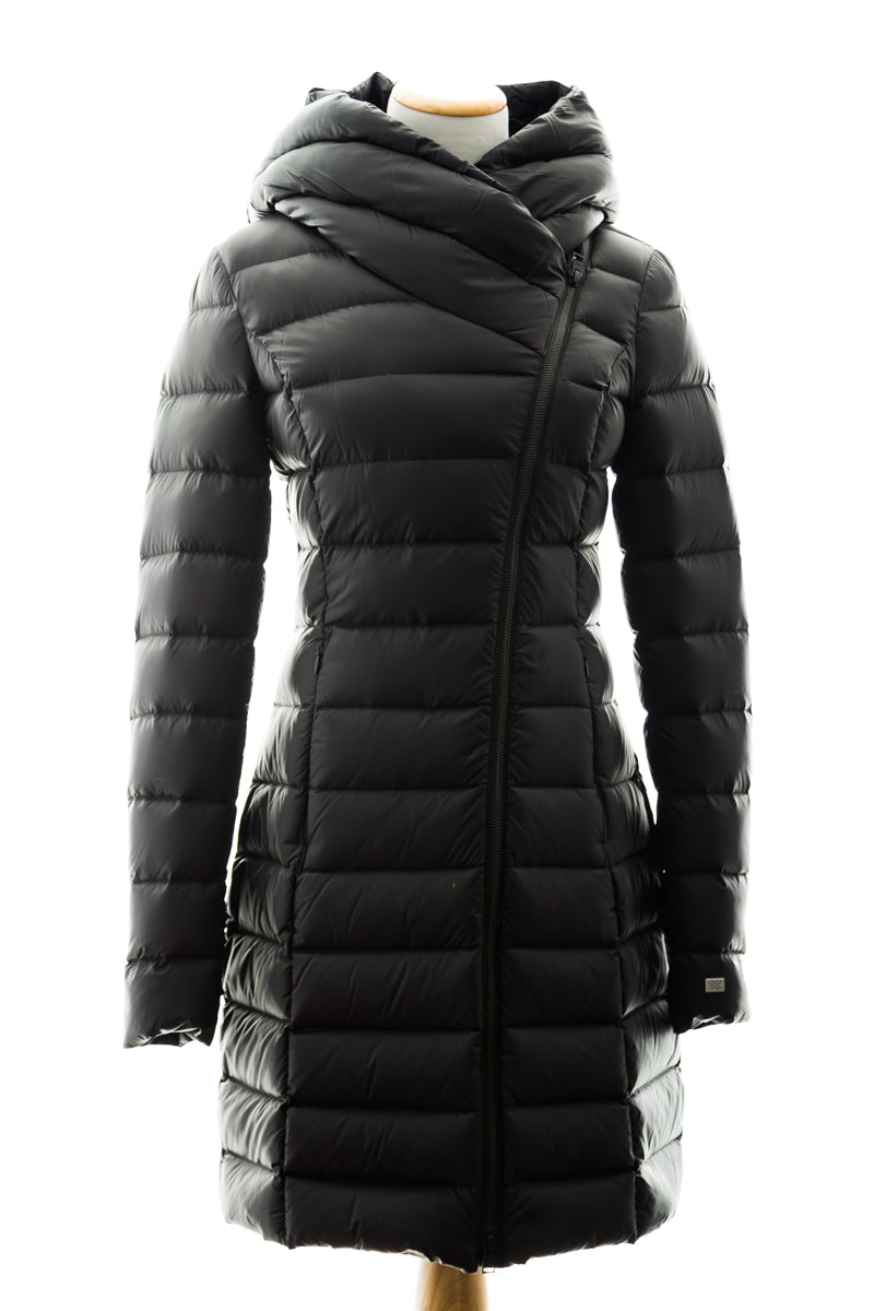 KARELLE lightweight down coat with asymmetrical closure – Dejavu NYC ...