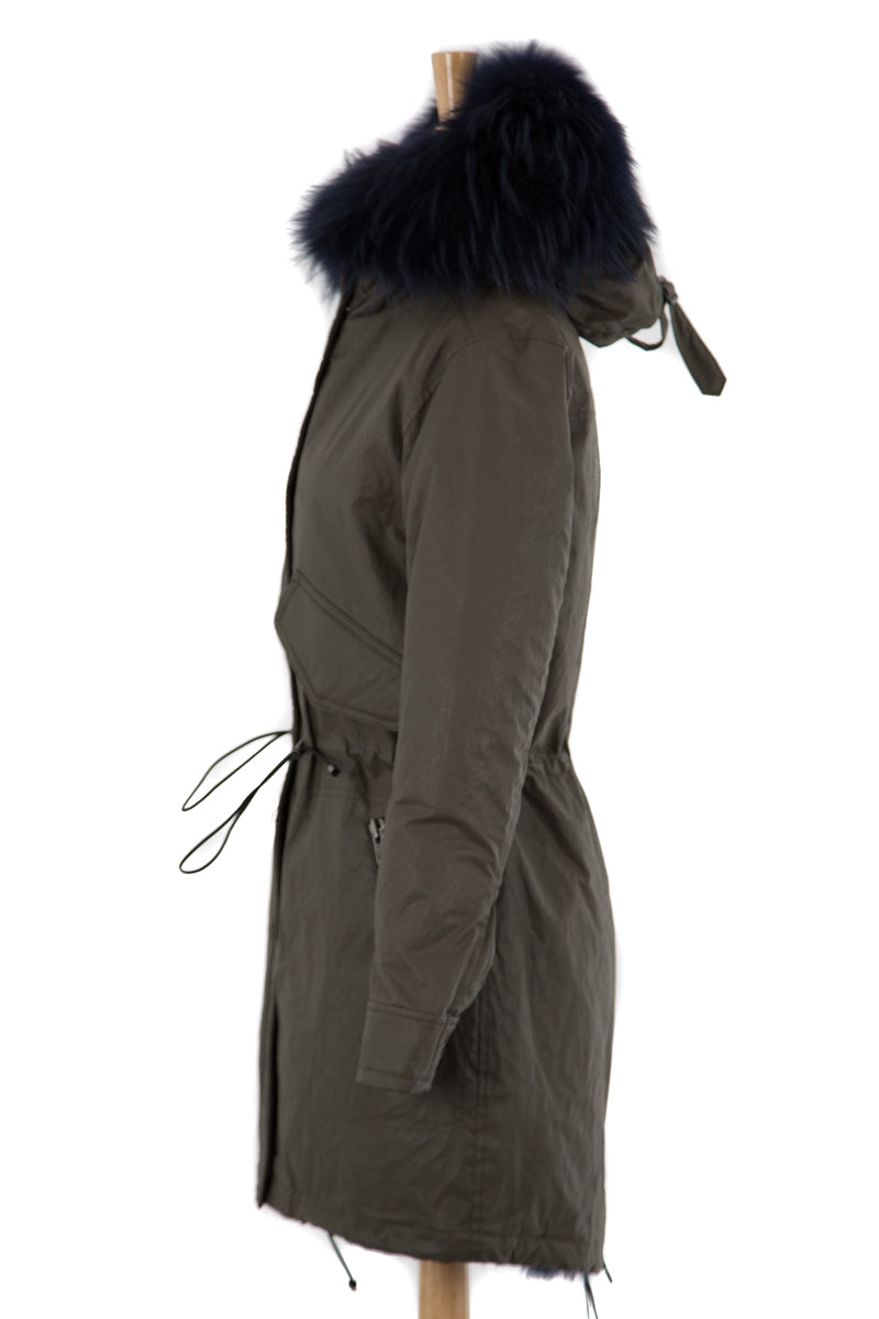 Luxe Limelight Parka with Fur - Dejavu NYC