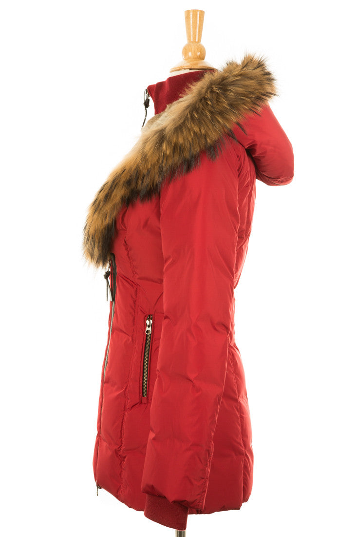 Akiva Down Coat With Fur Hood - Dejavu NYC