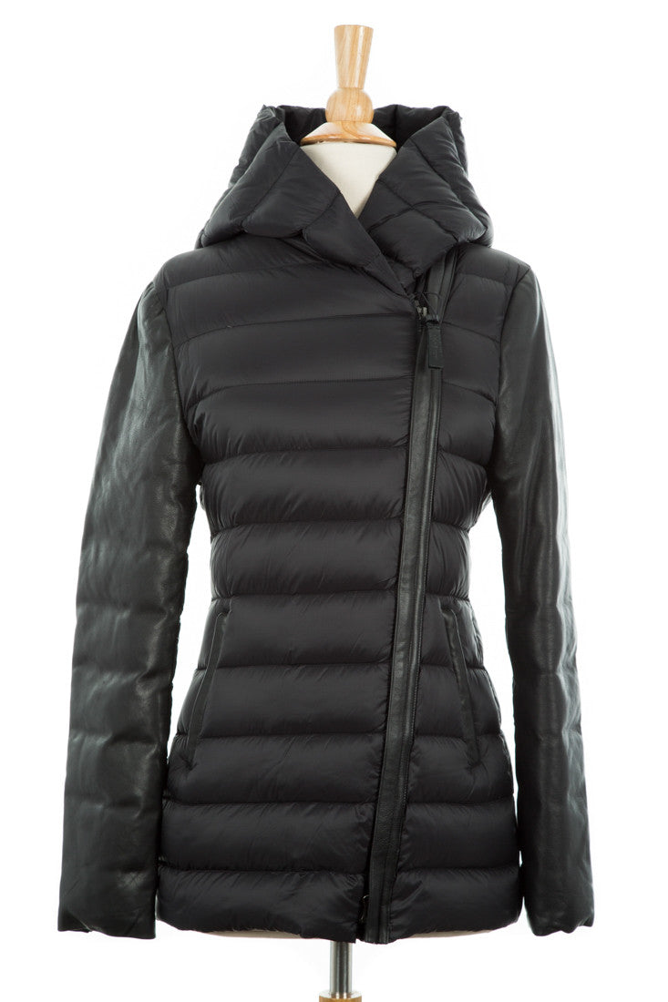 Rudy Down Jacket With Leather | Mackage | Coat, Jacket – Dejavu NYC ...