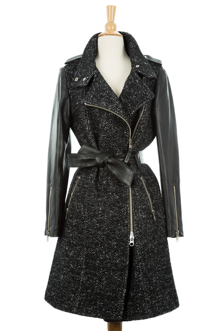 Xia Belted Wool Trench Coat - Dejavu NYC