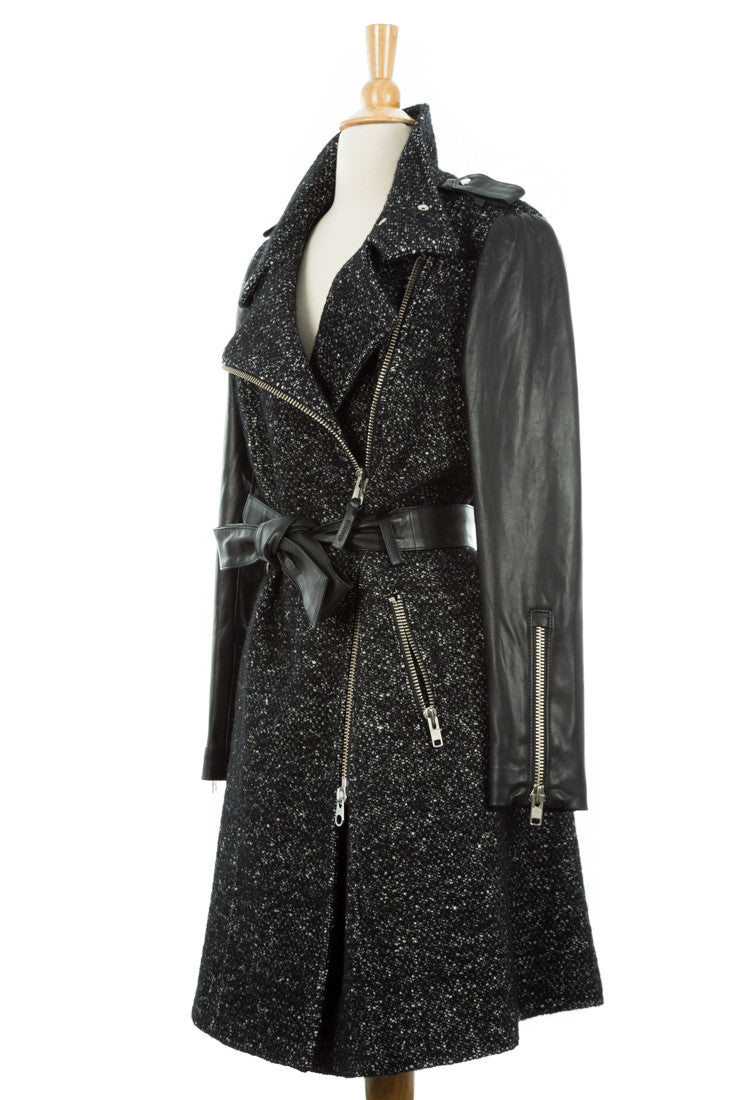 Xia Belted Wool Trench Coat - Dejavu NYC