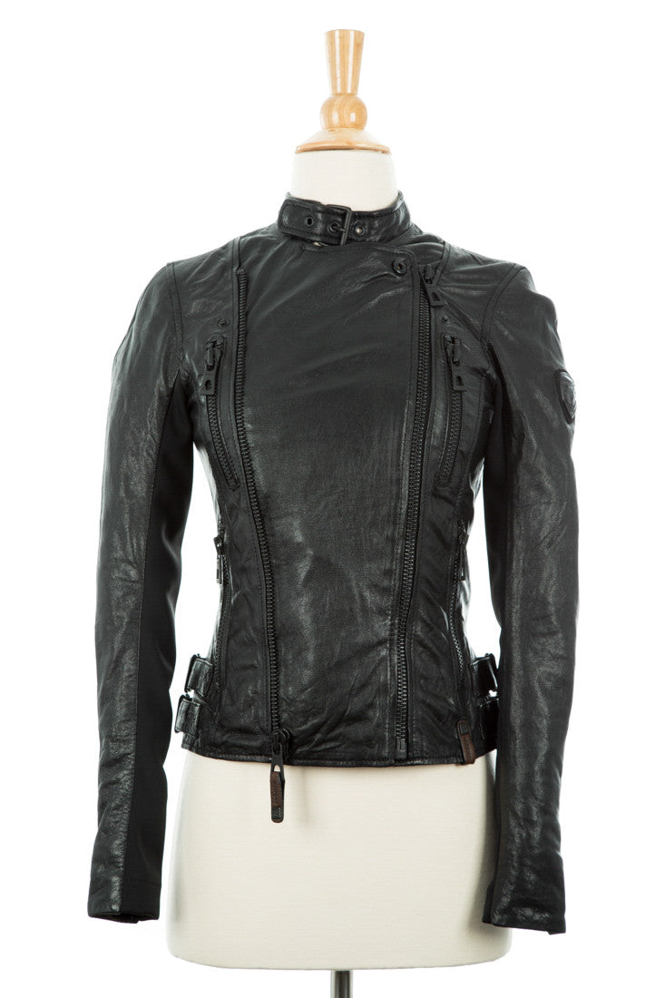 Elsa Leather Biker Jacket