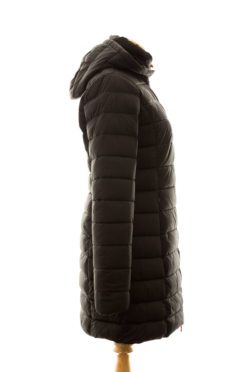 Save the Duck Women's SOLD9 Hooded Coat with Faux Fur Lining - Dejavu NYC