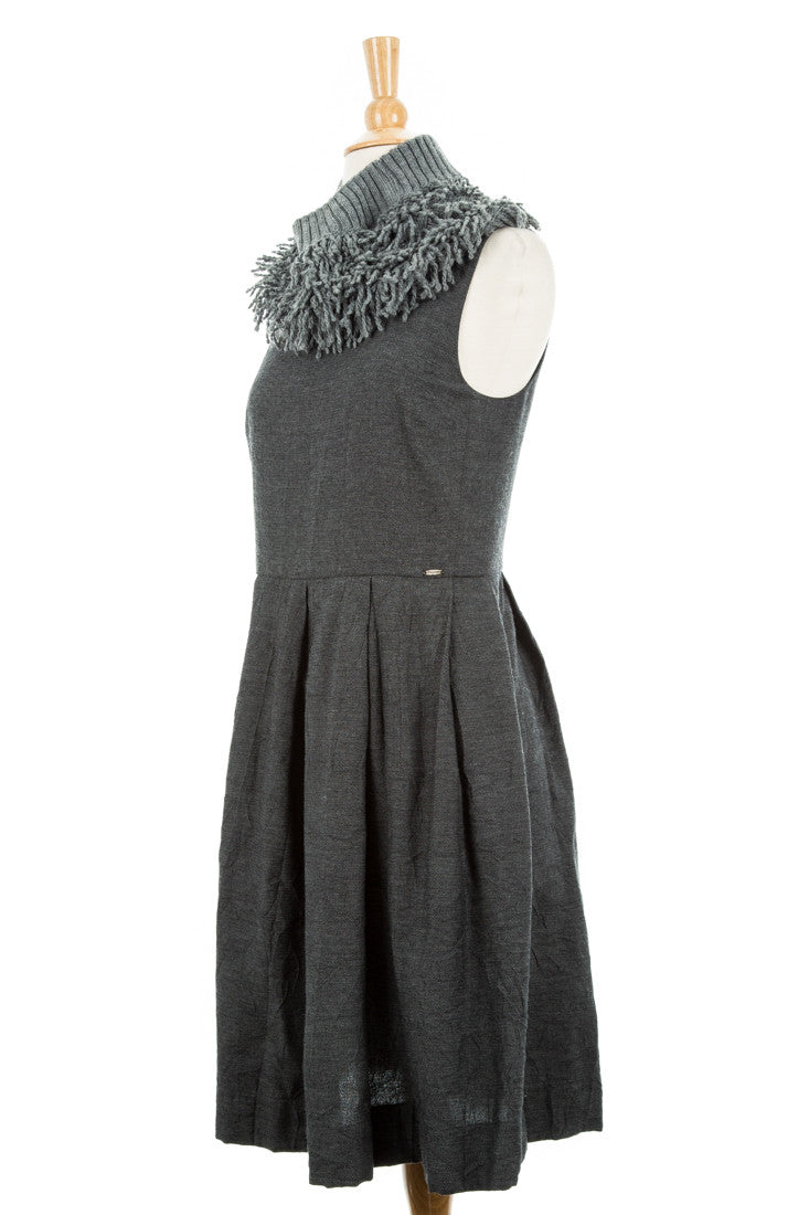 Tricote Dress With Scarf - Dejavu NYC