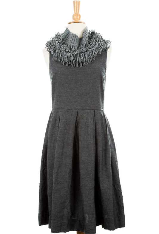 Tricote Dress With Scarf - Dejavu NYC